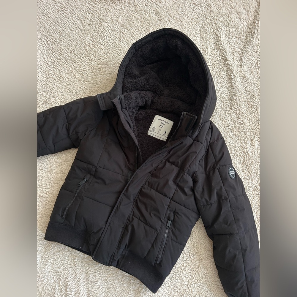 Abercrombie Kids Fur Lined Puffer Hooded Jacket